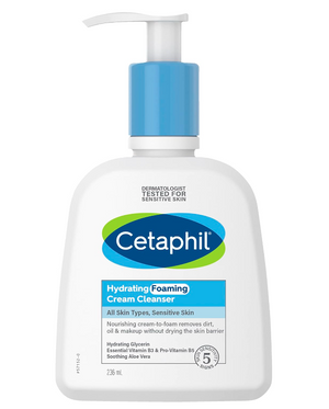 Cetaphil Hydrating Foaming Cream Cleanser 236ml x 2