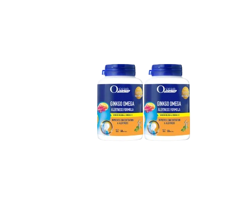 Ocean Health Ginkgo Omega Alertness Formula 2x60s - Twin Pack