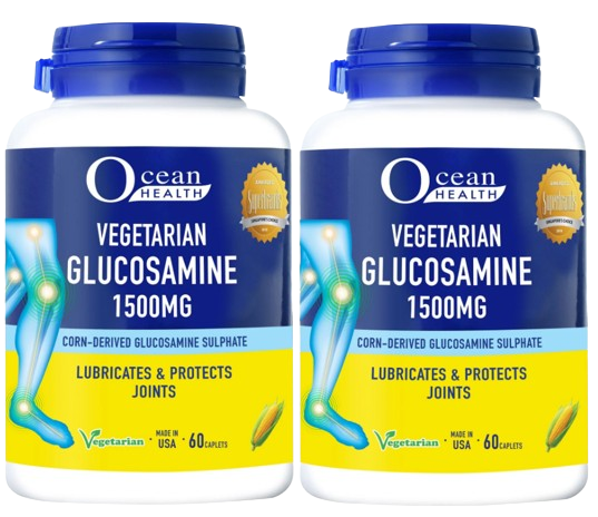 Ocean Health Vegetarian Glucosamine 750+ Caplet 2x60s - Twin Pack