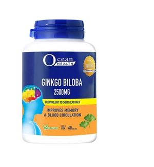 Ocean Health Ginkgo Biloba 2500mg Tablets 60s