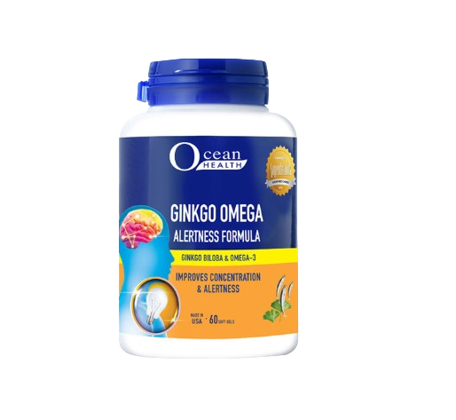 Ocean Health Ginkgo Omega Alertness Formula 60s