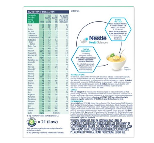 Nestle OPTIFAST VLCD Chicken Soup 8 x 53g