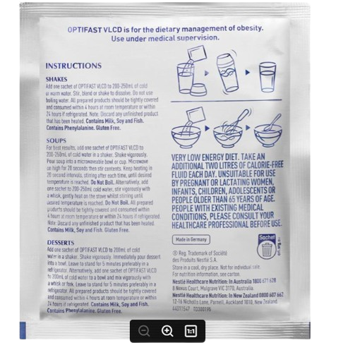 Nestle OPTIFAST VLCD Chicken Soup 8 x 53g