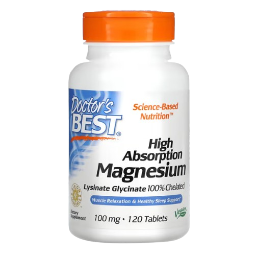 Doctor's Best High Absorption Magnesium 100 mg 120 tabs