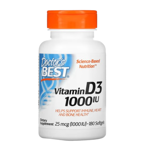 Doctor's Best Vitamin D3 1000IU 180 Softgels