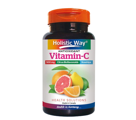 Holistic Way Vit-C 500mg+Bioflavonoids 60's Caplets