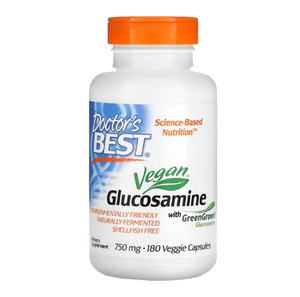 Doctor's Best Vegan Glucosamine Sulfate with GreenGrown Glucosamine 750mg 180 Veggie Caps