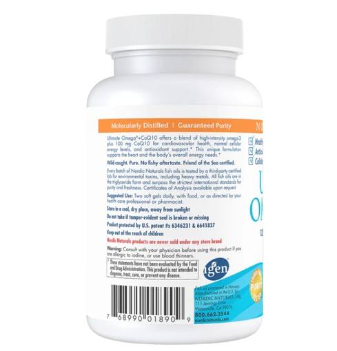 Nordic Naturals CoQ10 Ubiquinol, 60 sgls.