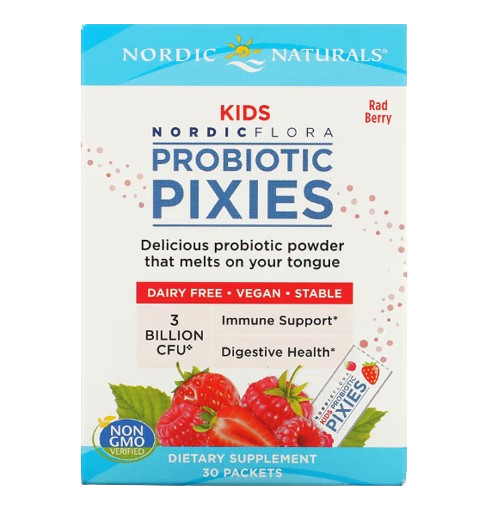 Nordic Natural Kids Nordic Flora Probiotic Pixies, 3 Billion CFU.
