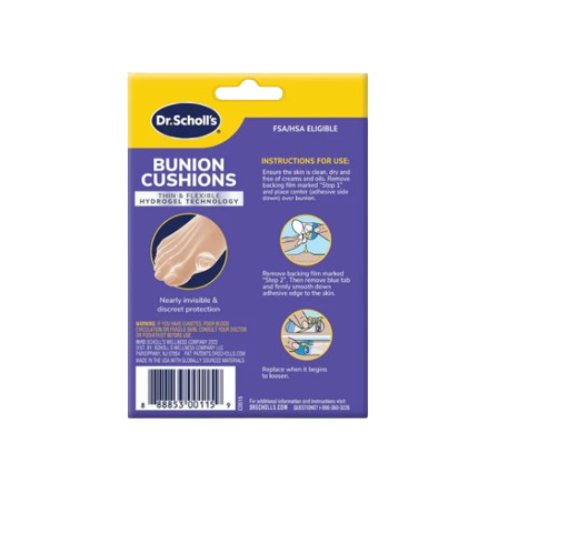 Dr Scholls DuraGel Bunion Cushion 5ct - Bundle of 2