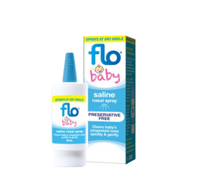 FLO Baby Nasal Spray - Saline (with minerals) Nasal Spray for newborns