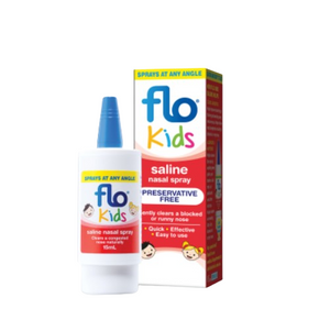 FLO Kids Nasal Spray - Saline (with minerals) Nasal Spray for young children