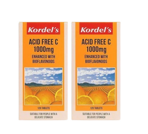 KORDELS / KORDEL'S ACID FREE C 1000 mg TWIN PACK - 2x 120s