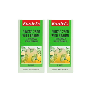 Kordels Ginkgo 2500 with Brahmi TwinPack 2x60tablets