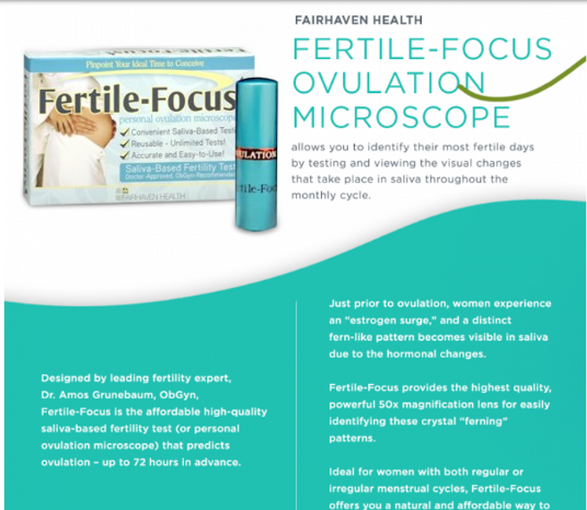Fertil-Focus Ovulation Microscope - Predict ovulation easily & accurately days in advance