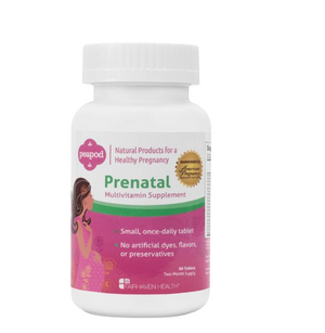 Peapod Prenatal Vitamin - All-Natural, once-daily tablet, 2-month supply