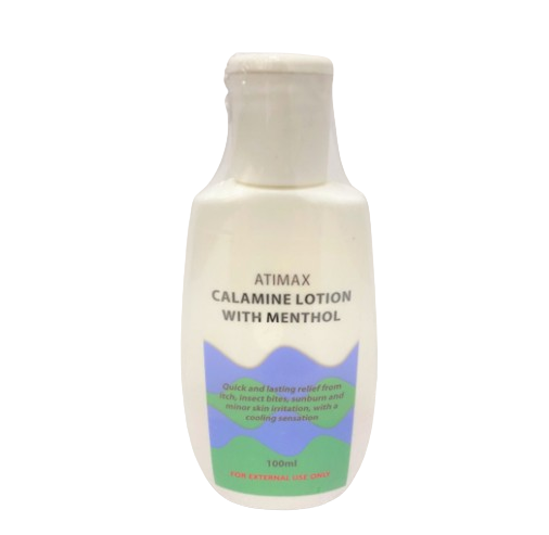 ATIMAX CALAMINE LOTION WITH MENTHOL 100ml x 2 - Twin pack