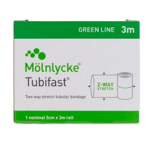 MOLNLYCKE Tubifast 3m roll - Green (5cm width) - 1s
