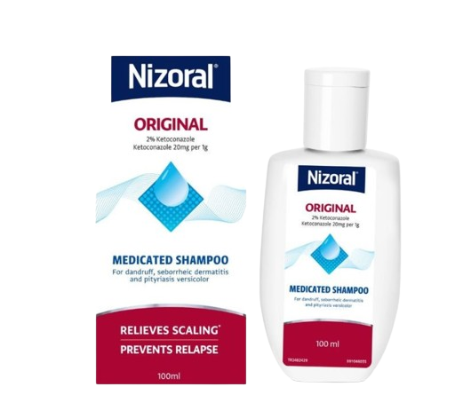 NIZORAL-Ketoconazole 2% Shampoo (Helps Relief Itching , Redness And Flaking) 100ml
