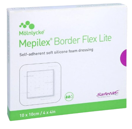 MOLNLYCKE Mepilex Border Flex Lite 10 x 10cm 5s