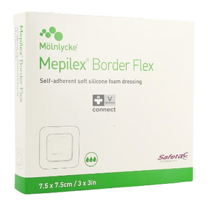 MOLNLYCKE Mepilex Border Flex 7.5 x 7.5 cm 5s