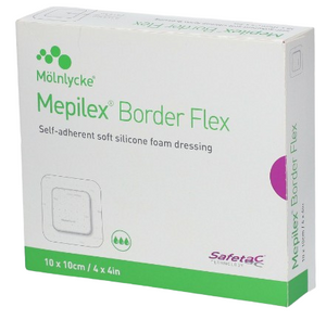 MOLNLYCKE Mepilex Border Flex 10 x 10 cm 5s
