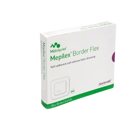 MOLNLYCKE Mepilex Border Flex 10 x 10 cm 5s