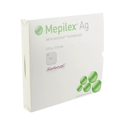 MOLNLYCKE Mepilex Ag 17.5 x 17.5 cm 5s