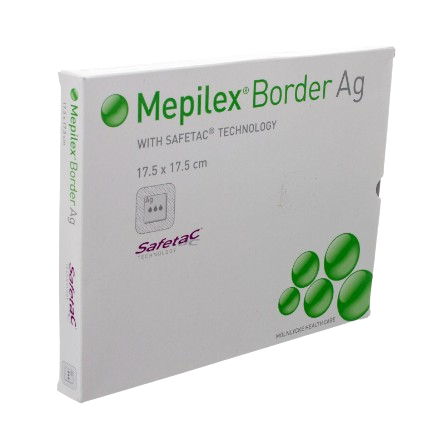 MOLNLYCKE Mepilex Border Ag 17.5x17.5cm 5s