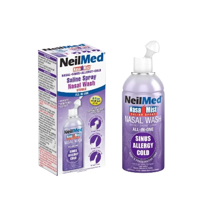 Neilmed Nasa Mist Saline Spray - ALL IN ONE- Isotonic 177ml - Nasamist