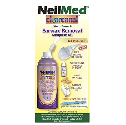 Neilmed Clear Canal - Complete Ear Wax Removal Kit - 75ml