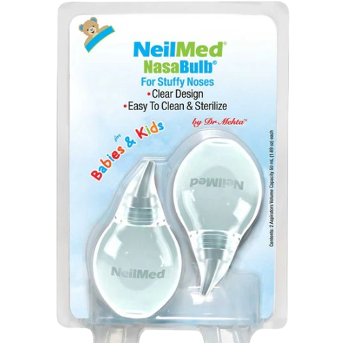 Neilmed Nasa Bulb - 2 Soft Tip Aspirators - For Babies and Kids - NasaBulb