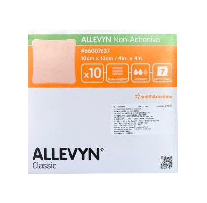 Smith & Nephew S&N ALLEVYN NON ADHESIVE 10 X 10CM 10S