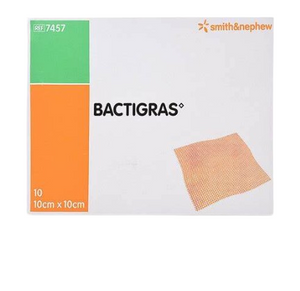 SMITH & NEPHEW S&N BACTIGRAS 10 X 10 CM 10S