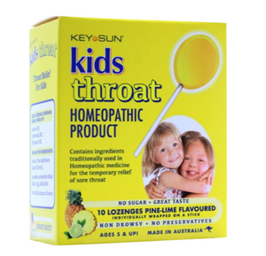 Key Sun Kids Throat Lollipops 10s