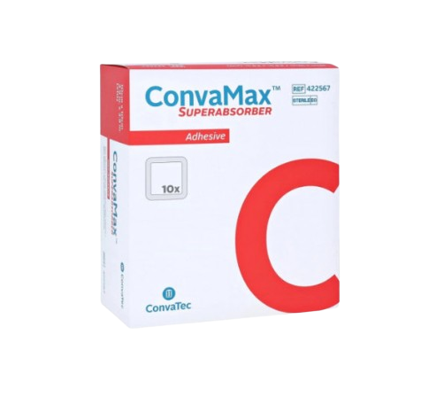 Convamax Supabs Non-Adhesive 7.5 X 7.5 cm 10s - Convamax Superabsorber Dressing