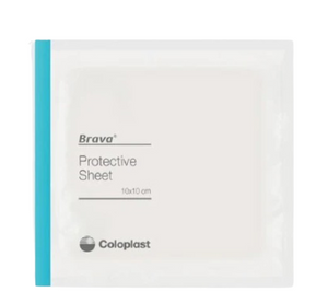 COLOPLAST BRAVA PROTECTIVE SHEET 10 X 10 CM 10'S
