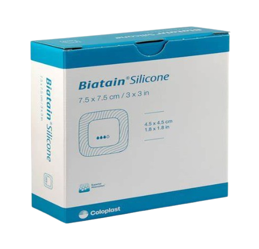 COLOPLAST BIATAIN SILICONE 7.5 CM X 7.5 CM 10'S