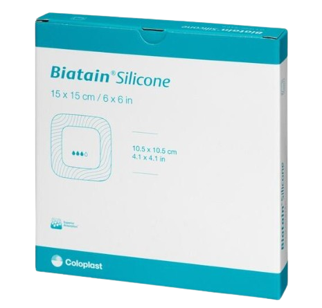 COLOPLAST BIATAIN SILICONE 15 CM X 15 CM 5'S