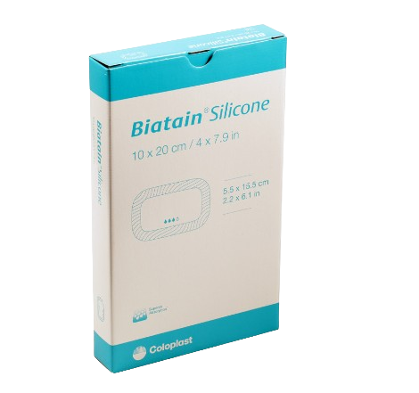 COLOPLAST BIATAIN SILICONE 10 CM X 20CM 5'S