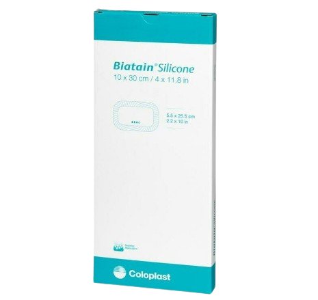 COLOPLAST BIATAIN SILICONE 10 CM X 30 CM 5'S