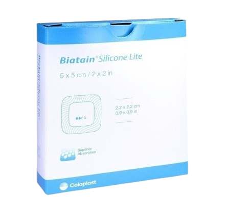 COLOPLAST BIATAIN SILICONE LITE 5 CM X 5 CM 5'S