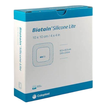 COLOPLAST BIATAIN SILICONE LITE 10 CM X 10 CM 10'S