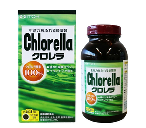 ITOH Chlorella - 180mg x 1440 tablets - Organically grown 100% chlorella