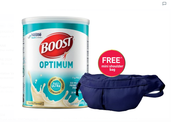 BOOST OPTIMUM POWDER (800G) + free Gift