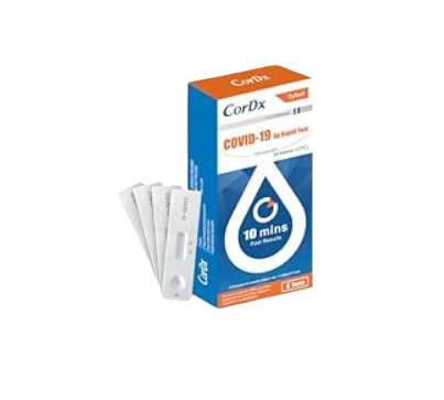 CorDX Tyfast Flu A/B & Covid-19 Test kits 5s