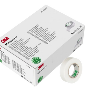 3M Micropore Tape without dispenser 1/2”x 10yds. Box of 24’s. Model:1530-0