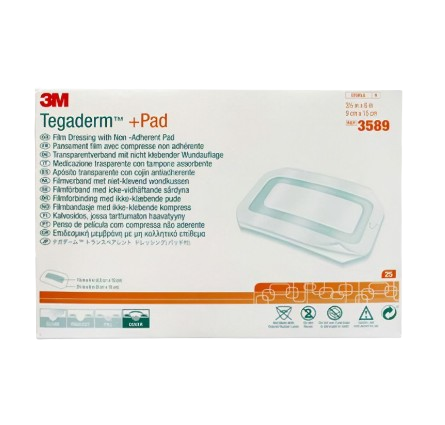 “3M Tegaderm + Pad #3589 Box of 25’s