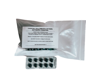 Charcoal 200mg Tablets 100s