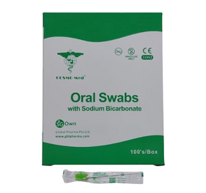 Cosmo Med Oral Swab with Sodium Bicarbonate - 12.5cm in length - 100pcs